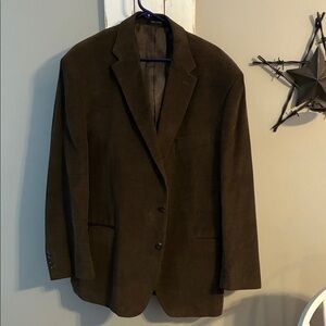 Mens Chaps brown corduroy sport coat 58L
